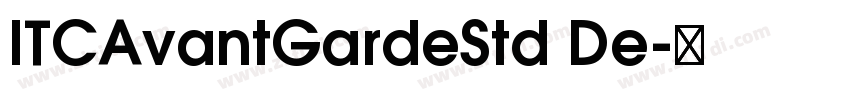 ITCAvantGardeStd De字体转换